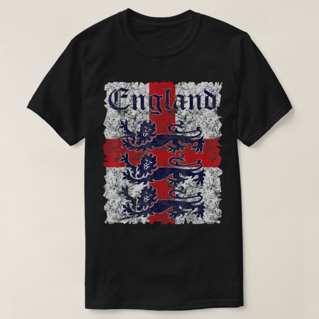 England Soccer Jersey Style England Flag Rugby T-S T-Shirt (Design Front)