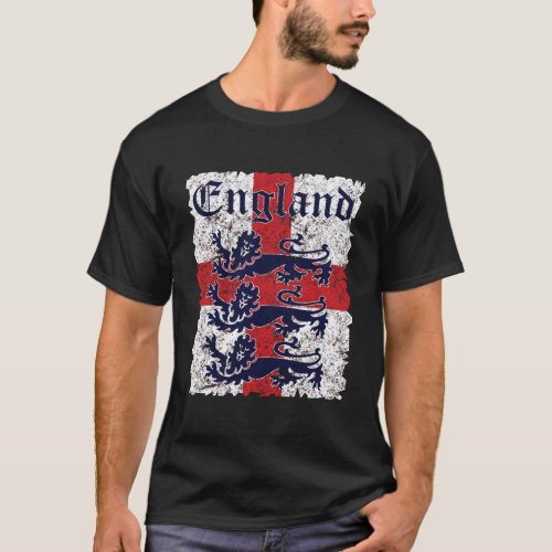England Soccer Jersey Style Team National Flag Rug T_Shirt