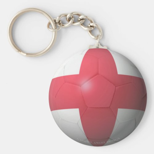 England Soccer Keychain