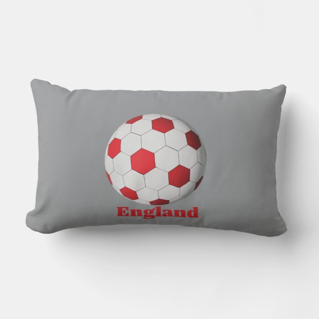 England Soccer Lumbar Pillow (Front)