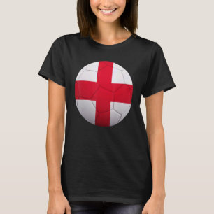 England Soccer National  Ball England Flag Footbal T-Shirt