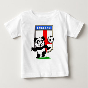 England Soccer Panda (light shirts) Baby T-Shirt