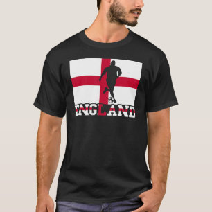 England Soccer Player Proud Football Ball English T-Shirt