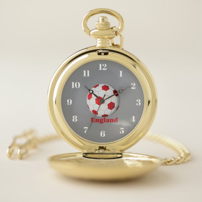 England Soccer Pocket Watch (Inside)