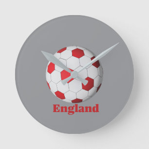 England Soccer Round Clock