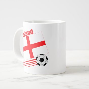 England Soccer Team Giant Coffee Mug by worldwidesoccer at Zazzle