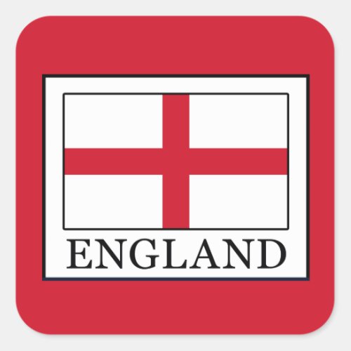 England Square Sticker