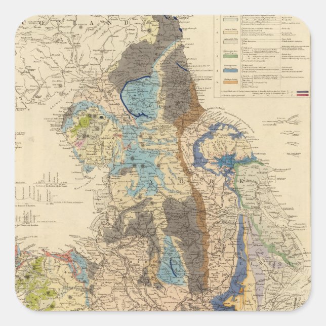 England Square Sticker (Front)