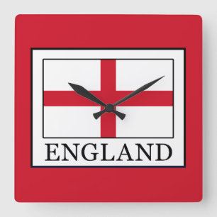 England Square Wall Clock