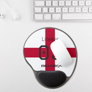 England St George Cross Patriotic Custom Name Gel Mouse Pad