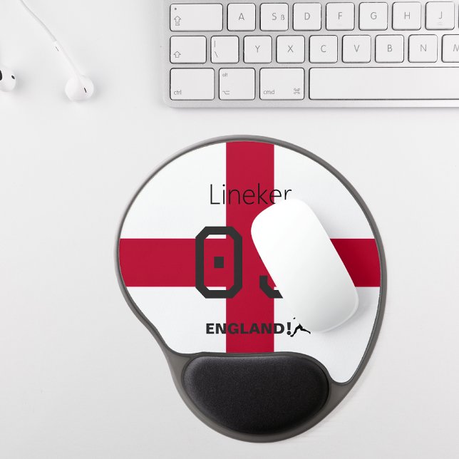 England St George Cross Patriotic Custom Name Gel Mouse Pad (Creator Uploaded)