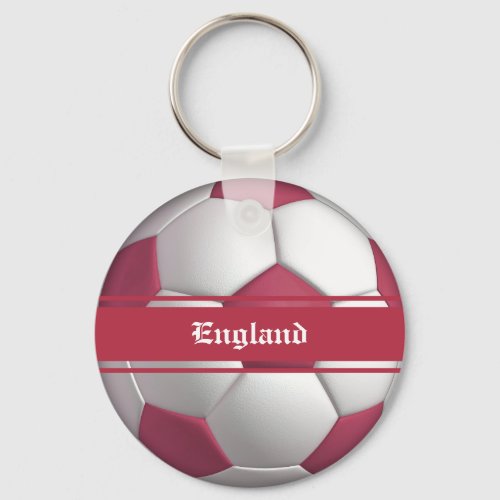 England support round ball keychain