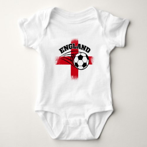 England Supporters Football Baby Bodysuit