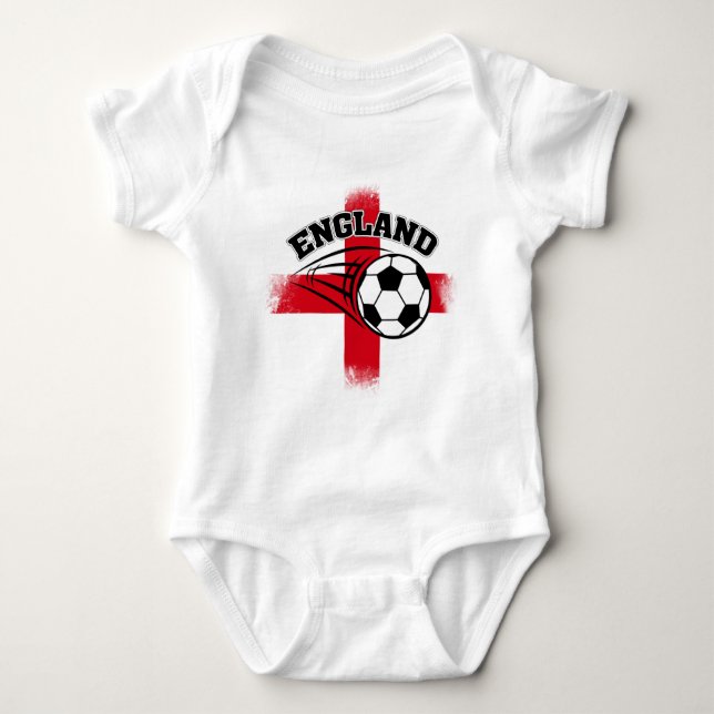 England Supporter's Football Baby Bodysuit (Front)