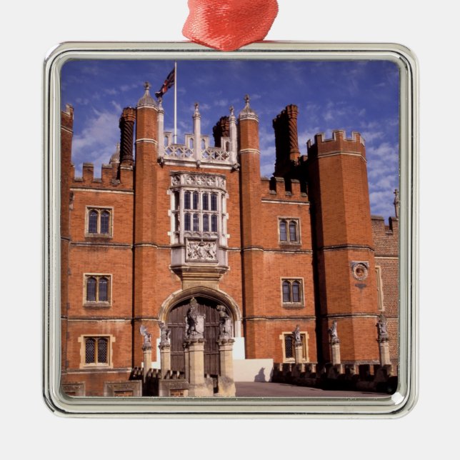 England, Surrey, Hampton Court Palace. 3 Metal Ornament (Front)
