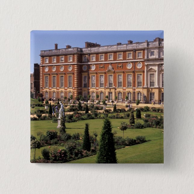 England, Surrey, Hampton Court Palace. Pinback Button (Front)