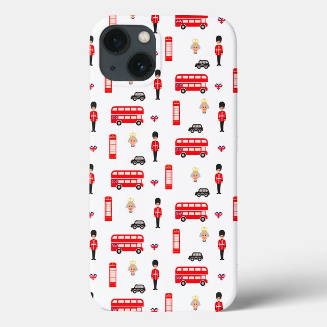 England Symbols Pattern Case-Mate iPhone Case (Back)