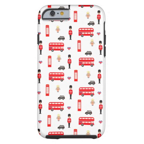 England Symbols Pattern Tough iPhone 6 Case