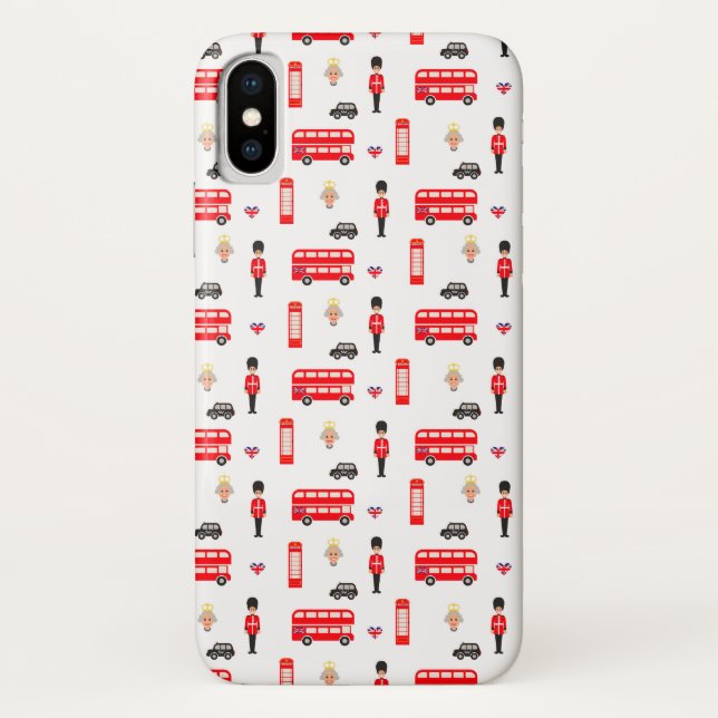 England Symbols Pattern Case-Mate iPhone Case (Back)