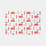 England Symbols Pattern Rug