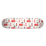 England Symbols Pattern Skateboard Deck