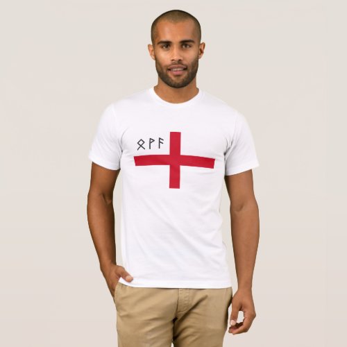 England T_Shirt _ Flag with Anglo_Saxon Runes