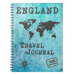 England Travel Journal Vacation Trip Planner