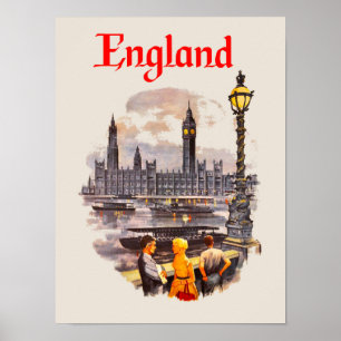 England travel poster