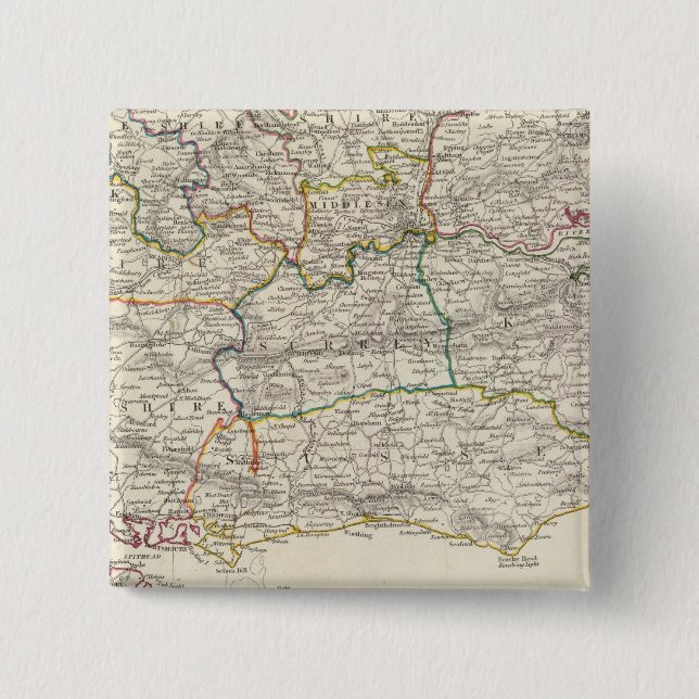 England V Pinback Button (Front)