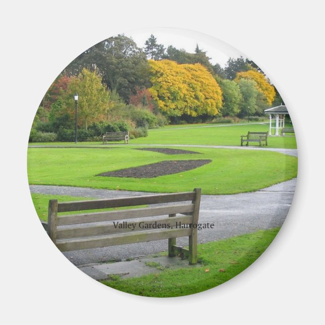 ENGLAND: Valley Gardens Park, Harrogate Magnet (Front)
