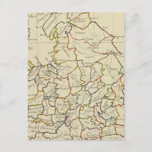 England, Wales 4 Postcard