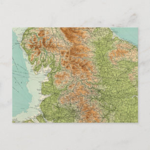 England & Wales, northern section Postcard