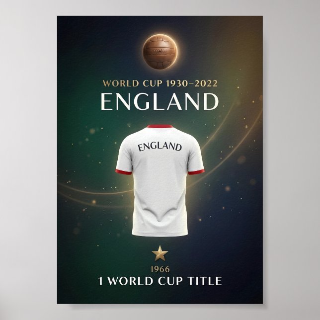 England World Cup Champions Poster | 1966 Victory (Front)