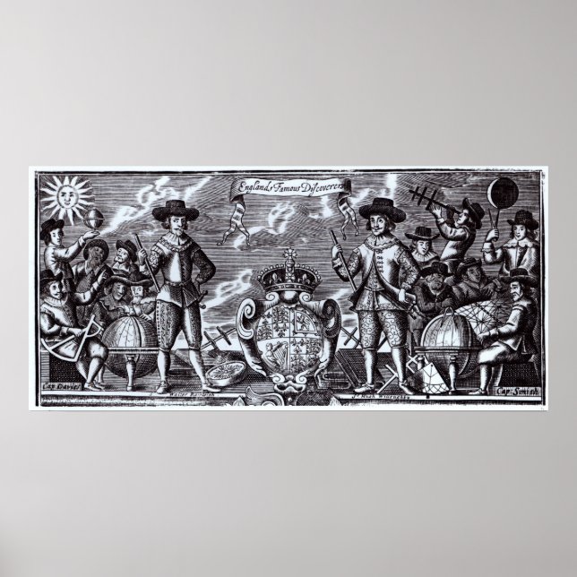 England's Famous Discoverers Poster (Front)