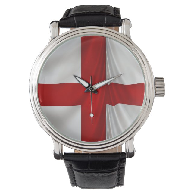 England's St George Cross Patriotic Flag Watch (Front)