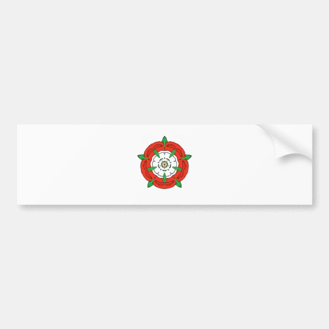 England's Tudor Rose Bumper Sticker (Front)