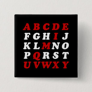 English Alphabet Button