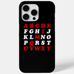 English Alphabet iPhone 15 Pro Max Case