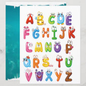 English Alphabet For Kids (Front/Back)