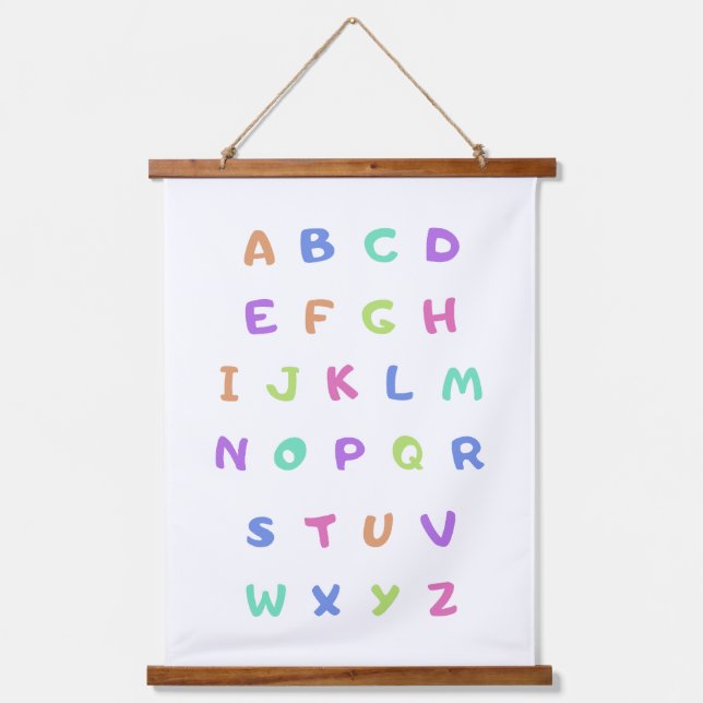 English alphabet hanging tapestry (Front)