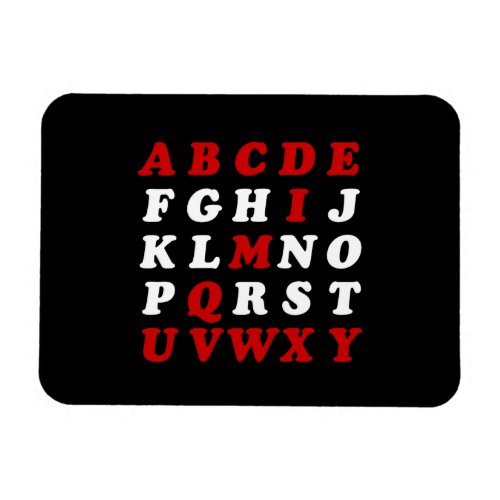 English Alphabet Magnet