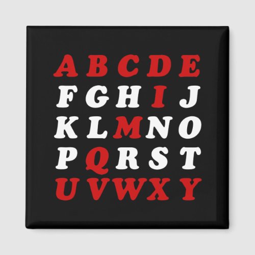 English Alphabet Magnet