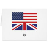 English American Flag 2 Cards (Back Horizontal)