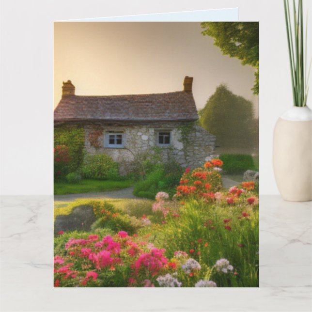ENGLISH ART BIRTHDAY GREETING CARD (Front)