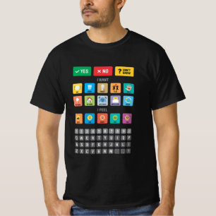 English Autism AAC PECS Pointing Communication 03 T-Shirt