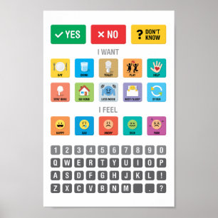 English Autism AAC Pointing Communication 03 Poster