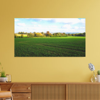 English Autumn Countryside - Canvas Print