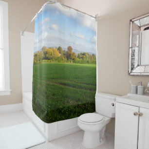 English Autumn Countryside - Personalized Shower Curtain