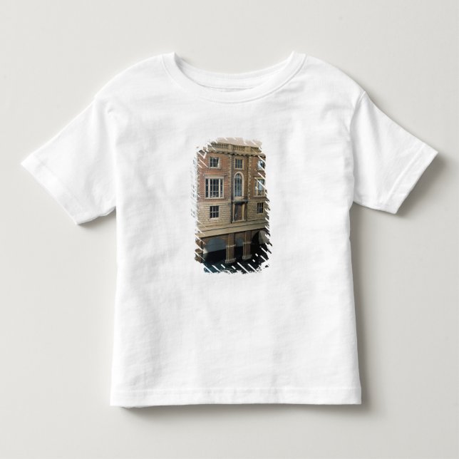 English balustraded doll's house with balcony toddler t-shirt (Front)