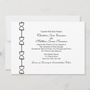 English Bit Equestrian Wedding Invitations